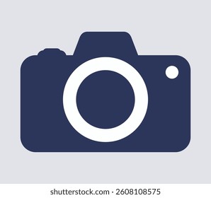Isolated vector camera icon with fine details