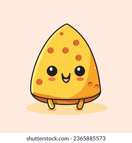 isolated vector cheese cartoon character