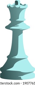 Isolated vector chess piece queen