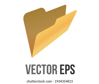 The isolated vector classic gradient grey computer empty folder icon with document