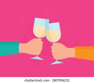  Isolated vector cocktail in flat style