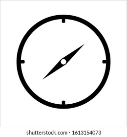 Isolated vector compass icon with a white background. eps 10