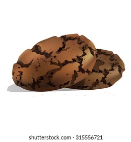 isolated vector cookies