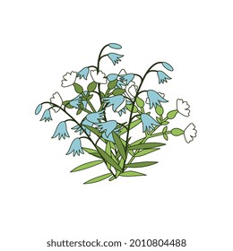 Isolated vector decorative floral bunch