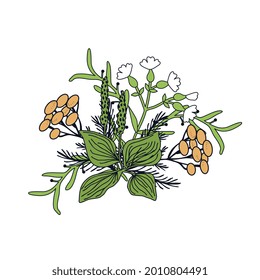 Tejido de flores decorativo vectorial aislado