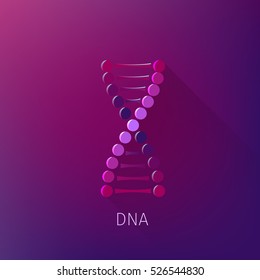 isolated vector DNA icon for web