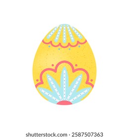 Isolated vector Easter egg illustrations with delicate floral and geometric designs, perfect for holiday-themed graphics and digital art