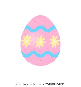 Isolated vector Easter egg illustrations with delicate floral and geometric designs, perfect for holiday-themed graphics and digital art