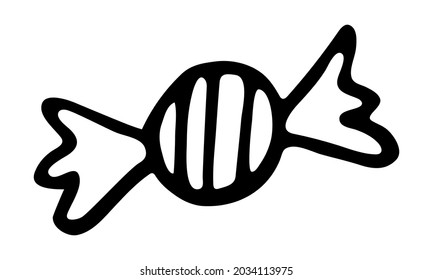 Isolated vector element. Candy. The print is used for packaging design, fabric. Sweets