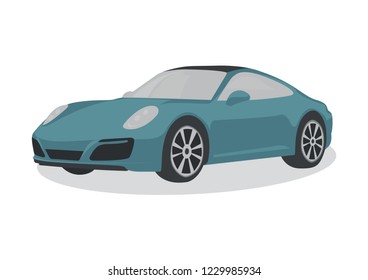 Isolated vector exclusive car.
