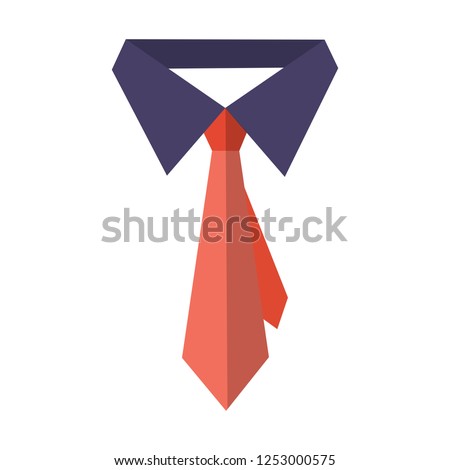 Isolated vector Fathers day gift greeting card banner poster with relistic satin blue necktie knot. Male tie. symbol of love DAD