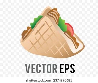 The isolated vector gradient beige natural peanut nut food icon for food menu