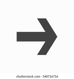 Isolated vector hand drawn arrow on a white background