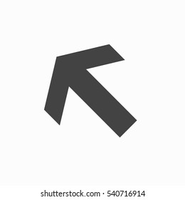 Isolated vector hand drawn arrow on a white background