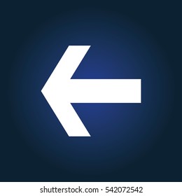 Isolated vector hand drawn arrow on a white background