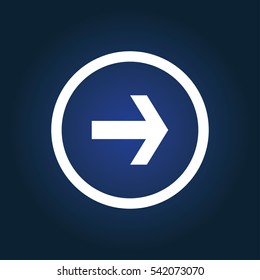 Isolated vector hand drawn arrow on a white background