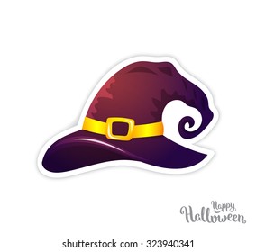 Isolated vector hat, Halloween theme