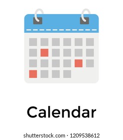Isolated vector icon design of a calendar