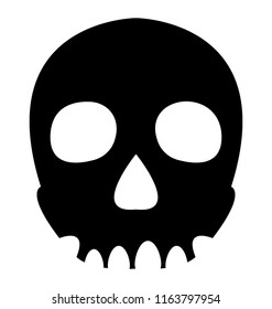 
Isolated vector icon skull
