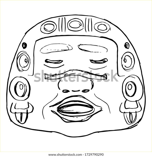 Olmec People Buildings Pics Clip Art