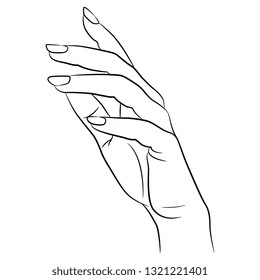 Download Long Nails Hand Stock Illustrations Images Vectors Shutterstock