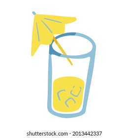 Isolated vector illustration of a beverage for decoration