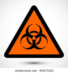 Isolated vector illustration of biohazard symbol. Educational symbol Icon.  Icon can be used as sticker, poster, wallpaper, design, or web design icons.