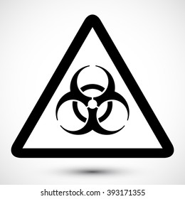 Isolated vector illustration of biohazard symbol. Educational symbol Icon.  Icon can be used as sticker, poster, wallpaper, design, or web design icons.