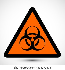 Isolated vector illustration of biohazard symbol. Educational symbol Icon.  Icon can be used as sticker, poster, wallpaper, design, or web design icons.