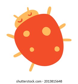 Isolated vector illustration of a bug for decoration