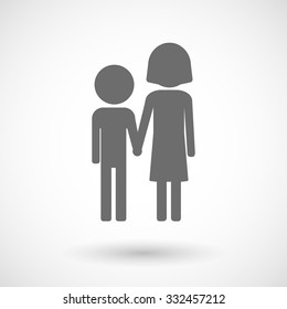 Isolated vector illustration of a childhood pictogram