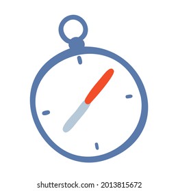 Isolated vector illustration of a compass for decoration
