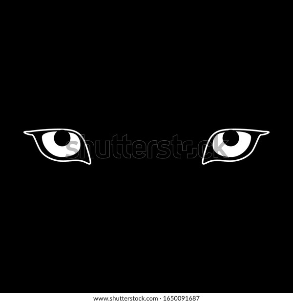 Isolated Vector Illustration Coyote Eyes Animal Stock Vector (Royalty ...