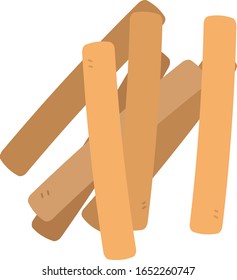 Isolated vector illustration of crusts.