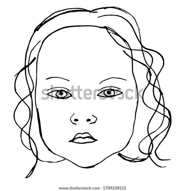 Vector De Stock Libre De Regalias Sobre Ilustracion Vectorial Aislada Cara De Una1709238523