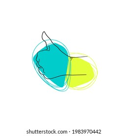 ilustración vectorial aislada de la mano gestora