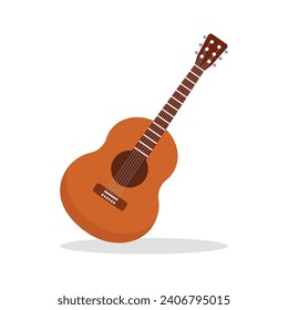 Ilustración vectorial aislada de una guitarra