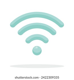 Isolated vector illustration graphic icon symbol of wifi network signal