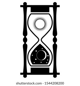 Isolated Vector Illustration Hourglass Symbols Day Stock Vector ...