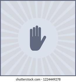 Isolated vector illustration of human hands.