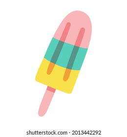 Isolated vector illustration of an ice-cream for decoration