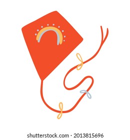 Isolated vector illustration of a kite for decoration