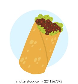 Isolated vector illustration of latina  american food, mexican food