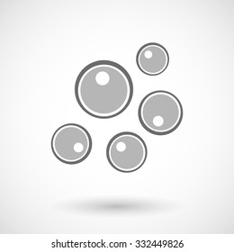 Isolated vector illustration of oocytes