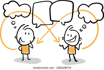
isolated vector illustration outline hand drawn doodle line art cartoon design character. group of business people discussing work strategy 