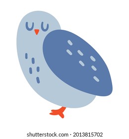 Isolated vector illustration of an owl for decoration
