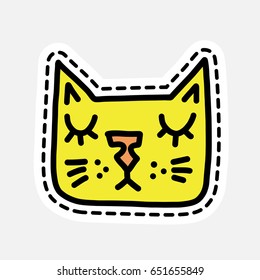 Isolated vector illustration in patch style. Great design for embroidery, sticker or pin.