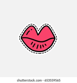Isolated vector illustration in patch style. Great design for embroidery, sticker or pin.