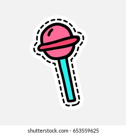 Isolated vector illustration in patch style. Great design for embroidery, sticker or pin.