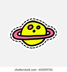 Isolated vector illustration in patch style. Great design for embroidery, sticker or pin.